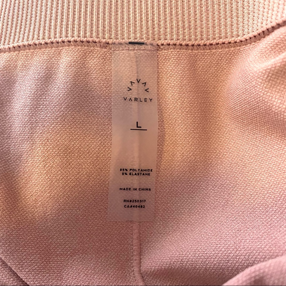 Varley Becky Mesh Tight in Pale Mauve - Picture 7 of 8